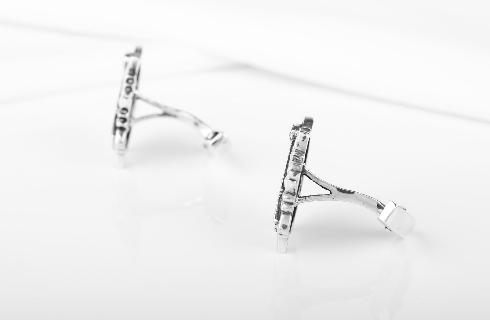 Boutons de manchette Viking Sten — Argent 925