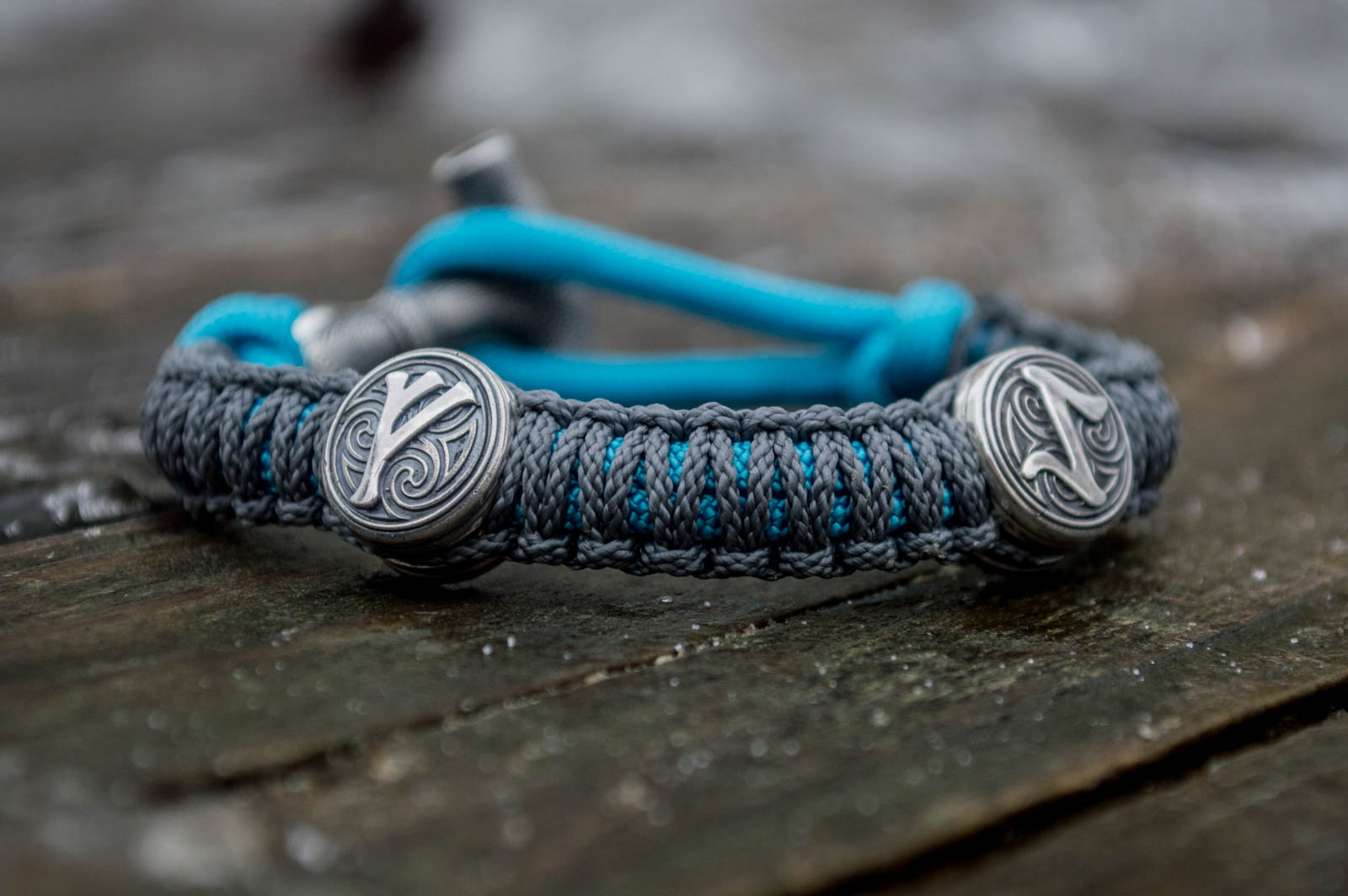 Bracelet Paracorde Marteau de Thor Harald — Argent 925