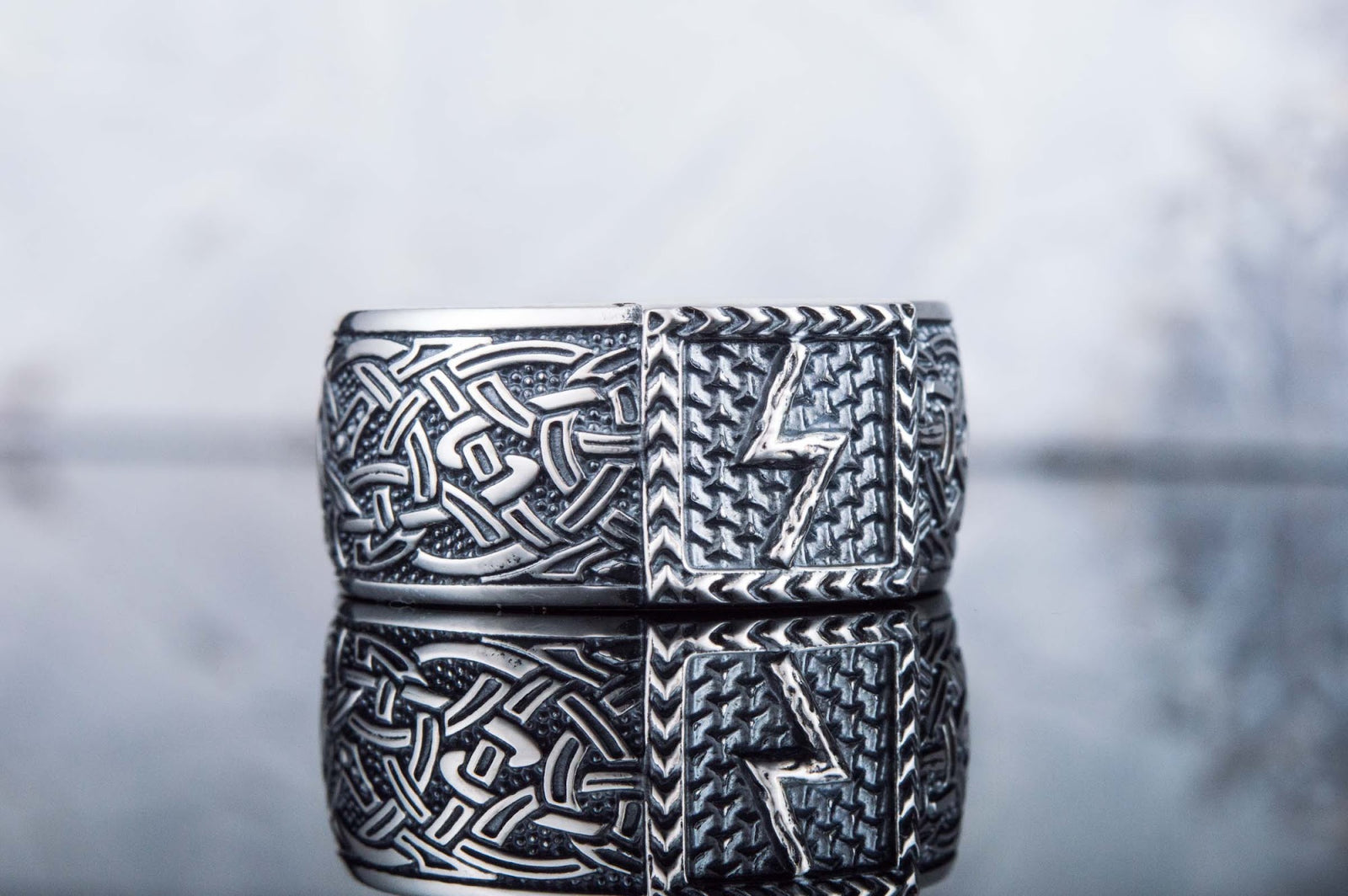 Bague Runique Ivar — Argent 925
