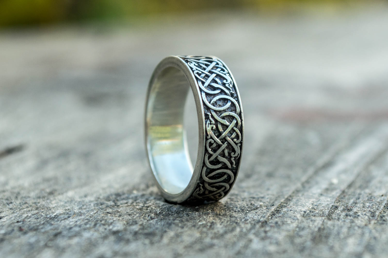 Bague Style Urnes et Ornement — Argent 925