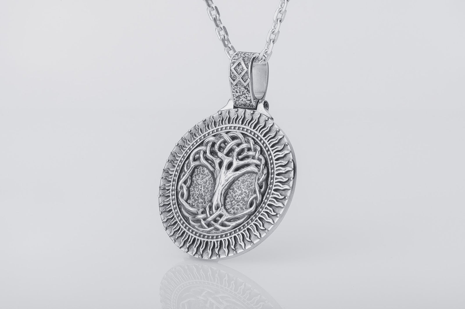 Pendentif Yggdrasil Grand Modèle — Argent 925