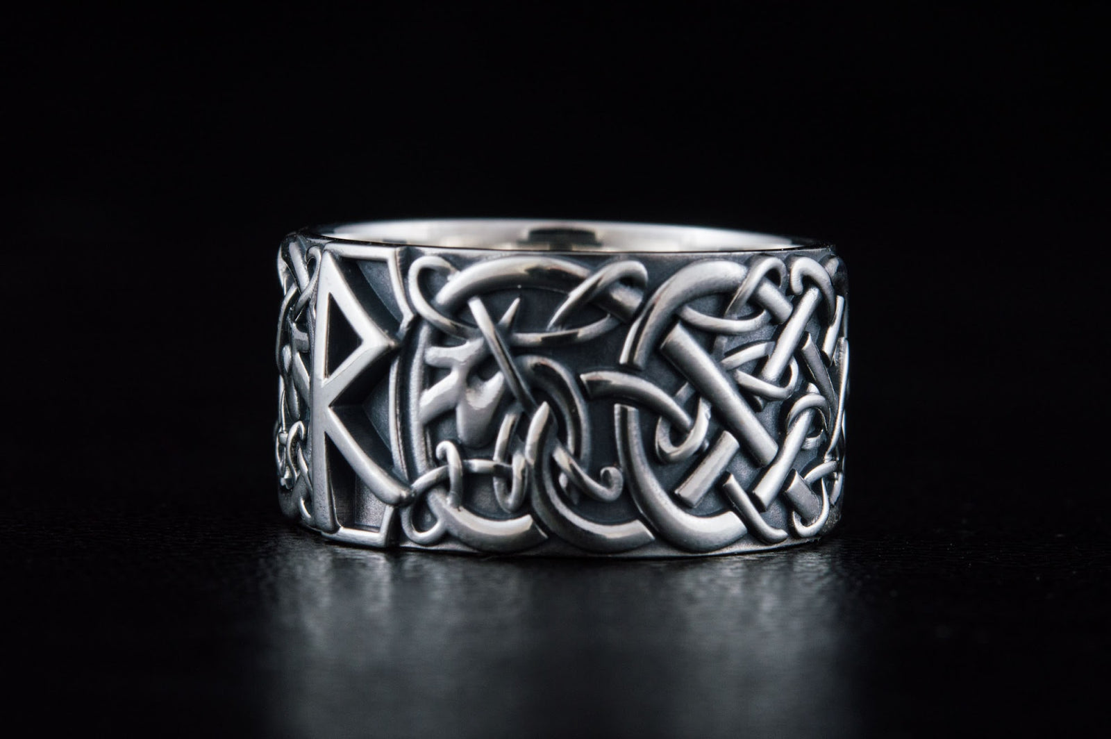 Bague Runique Leif — Argent 925