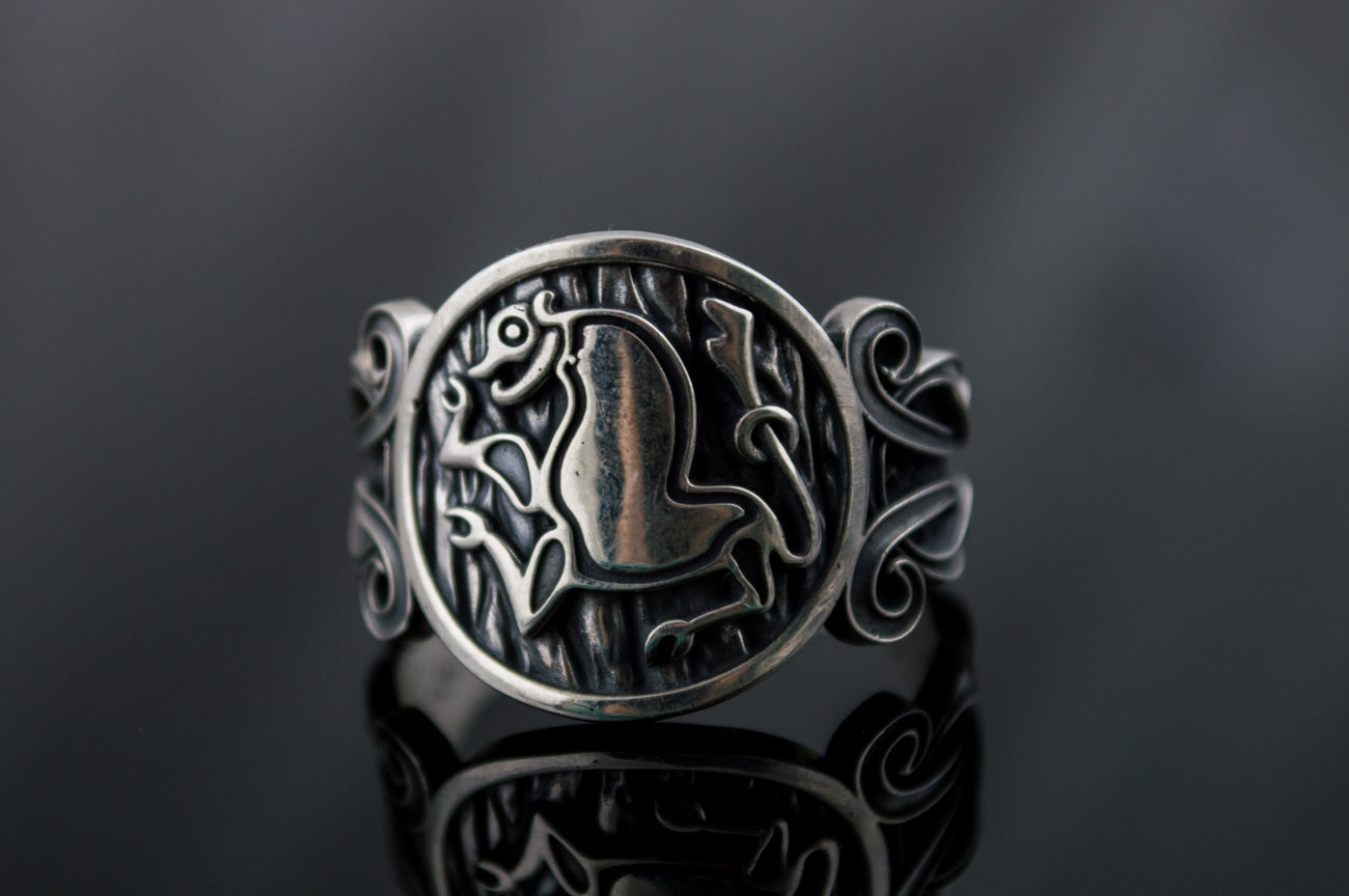 Bague Chevalière Viking Einar — Argent 925