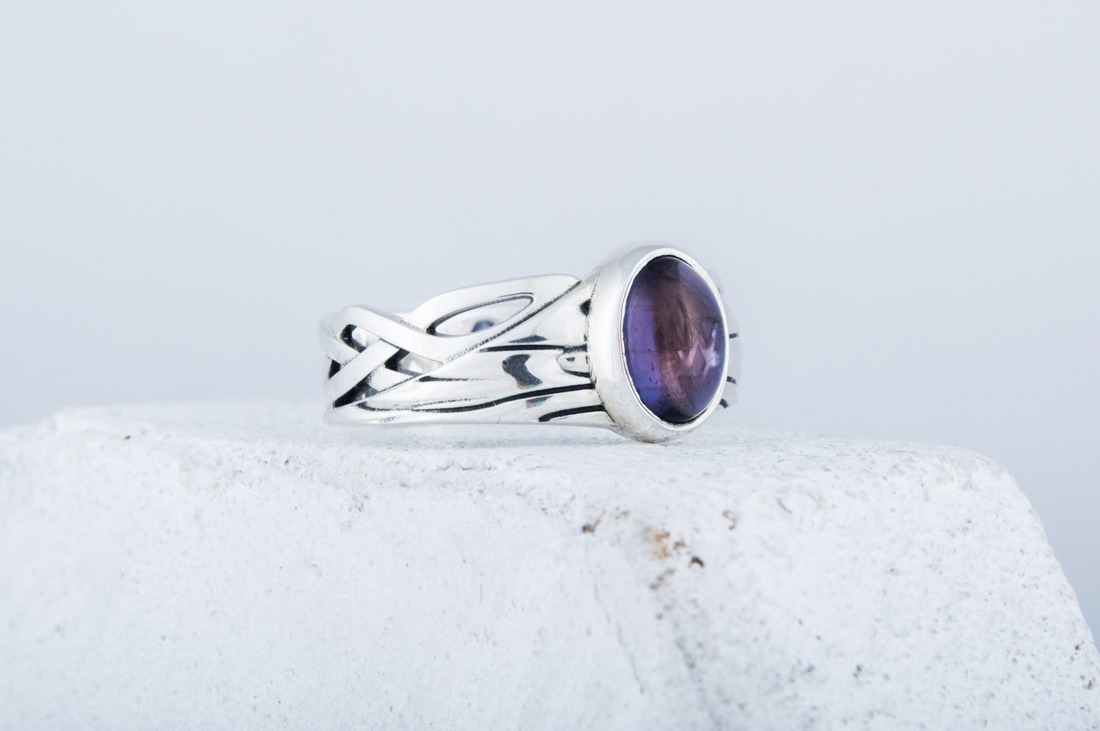 Bague Cabochon Bergthor — Argent 925