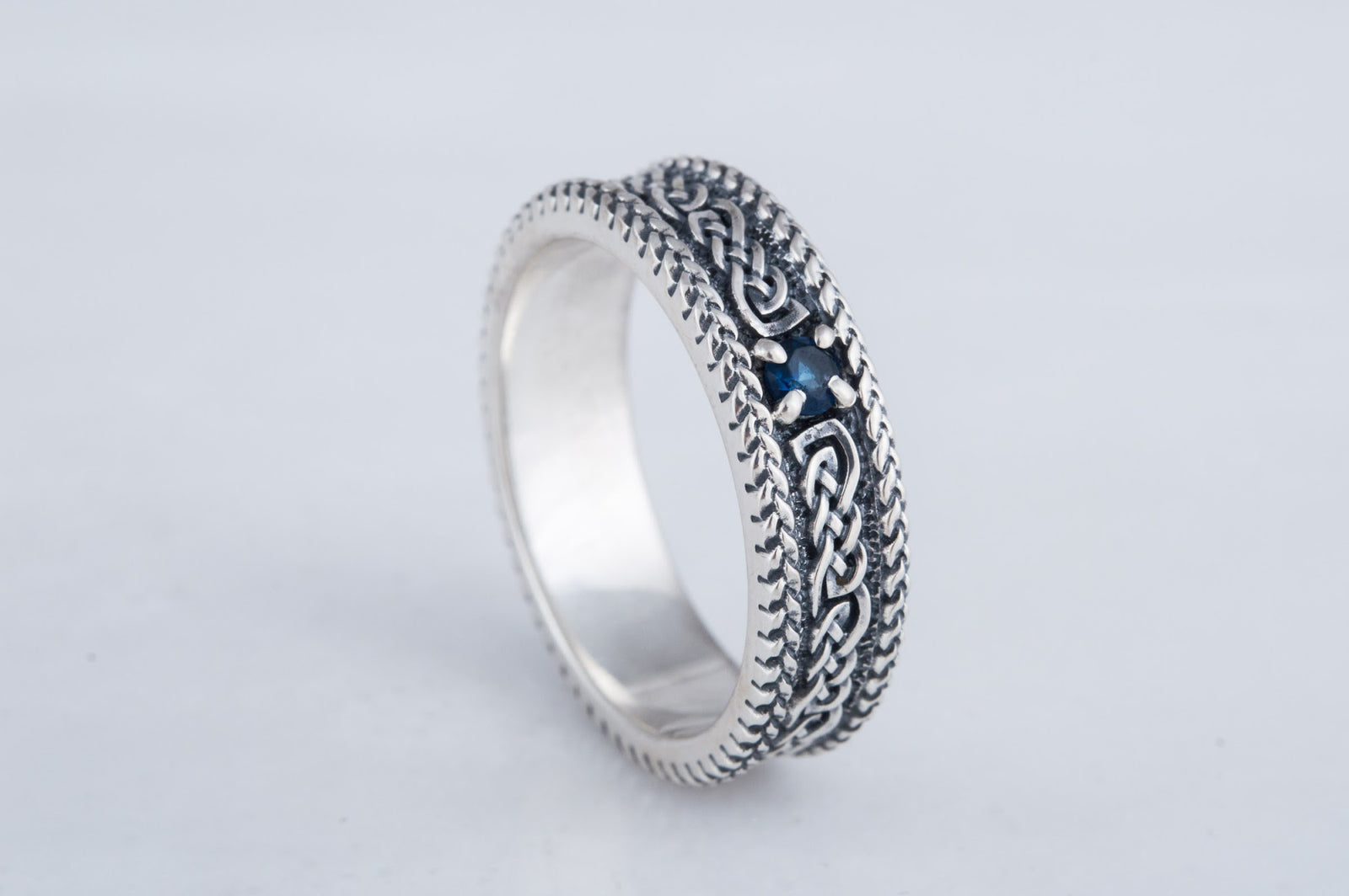 Bague Ornement sertie de pierres Ragnar — Argent 925