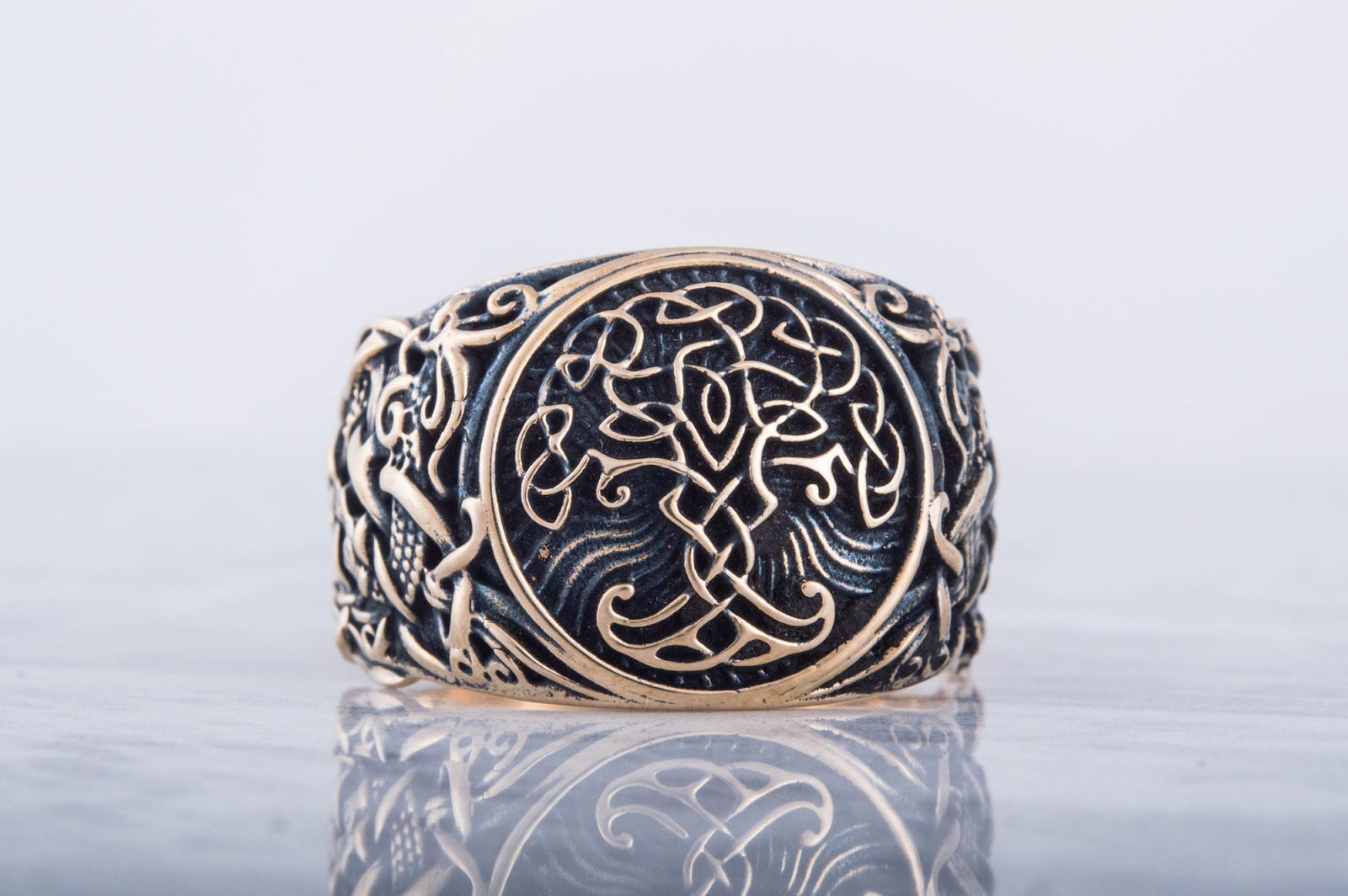 Bague Yggdrasil et Style Mammen — Bronze