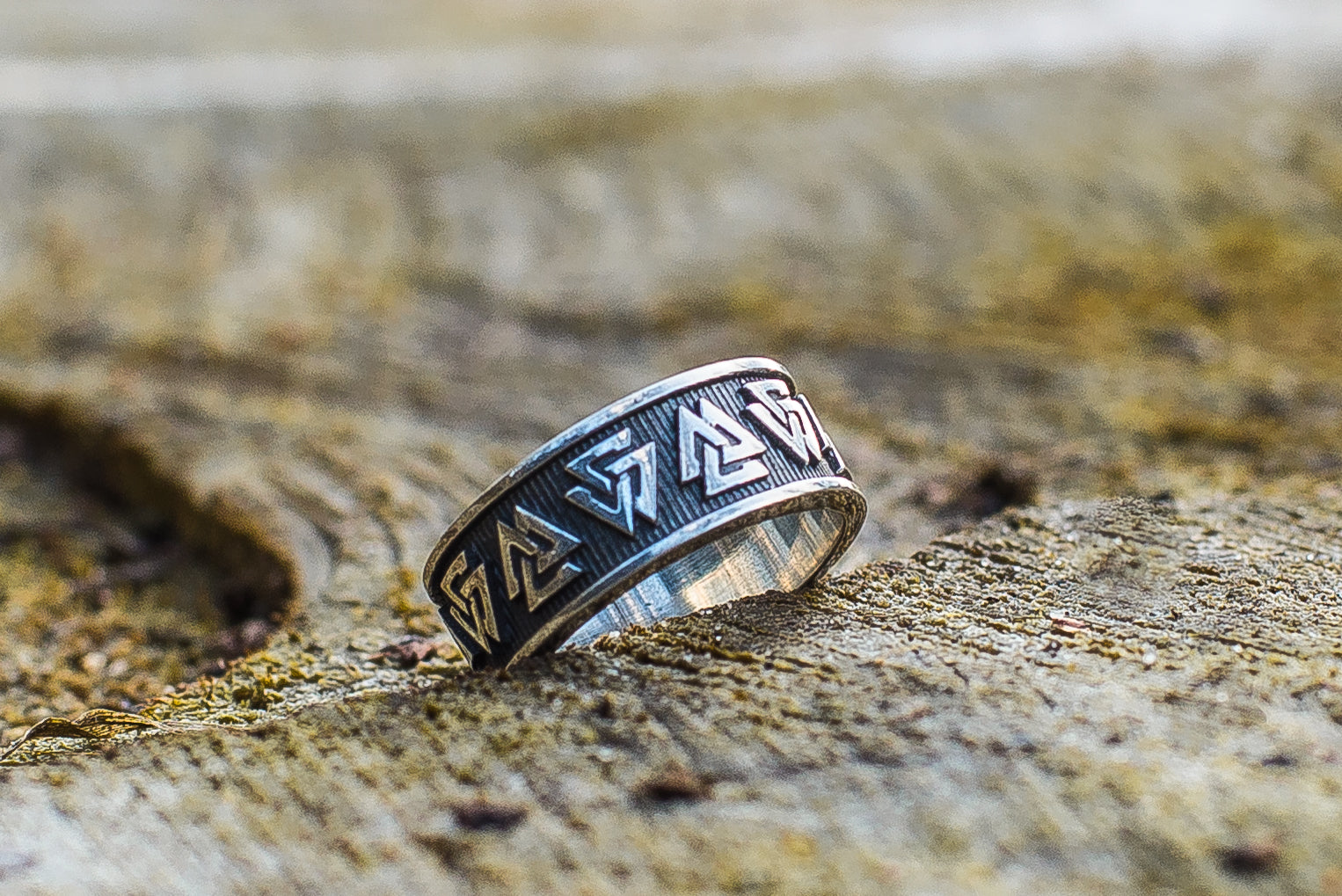 Bague Valknut Anneau — Argent 925
