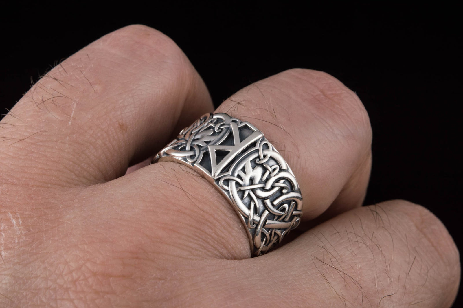 Bague Runique Leif — Argent 925