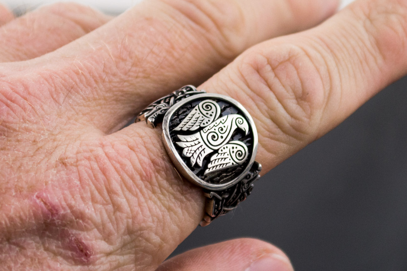 Bague Chevalière Viking Hakon — Argent 925