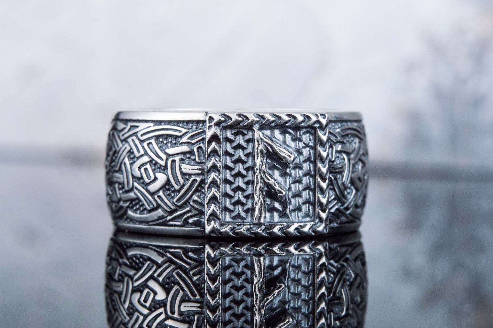 Bague Runique Bjorn — Argent 925