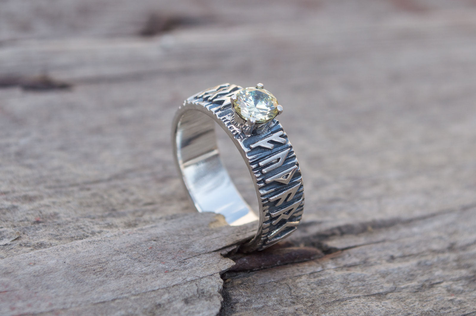Bague Futhark Runique — Argent 925