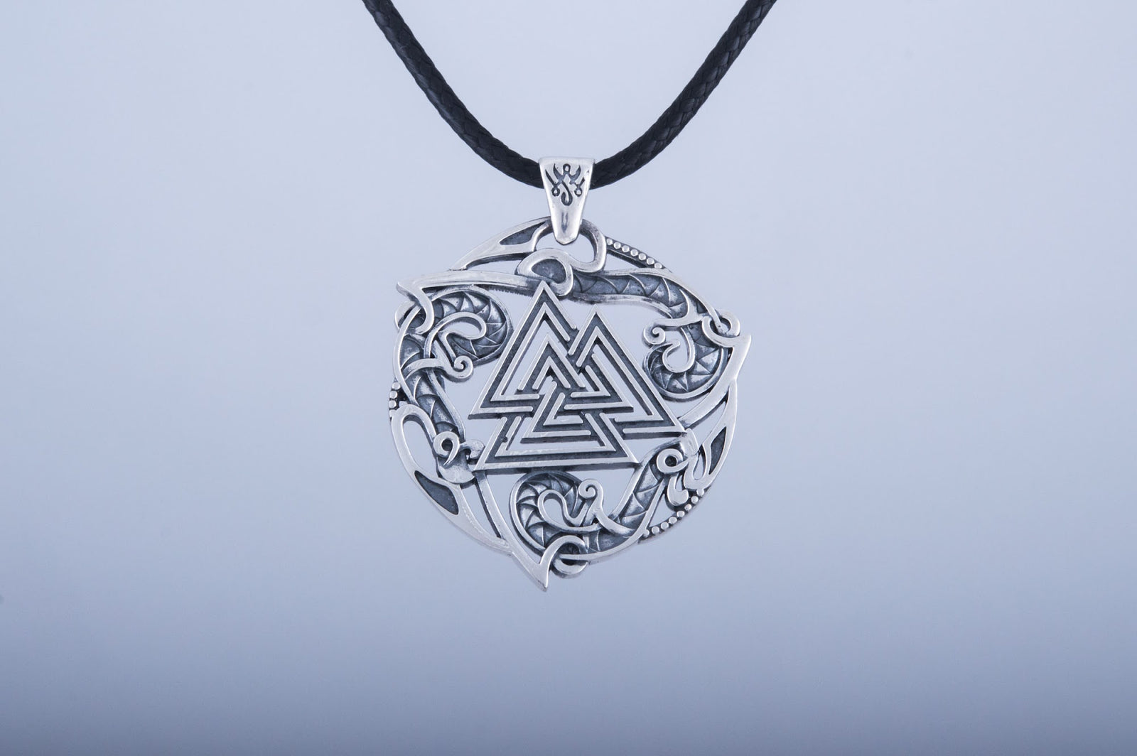 Pendentif Valknut et Ornement Bjorn — Argent 925