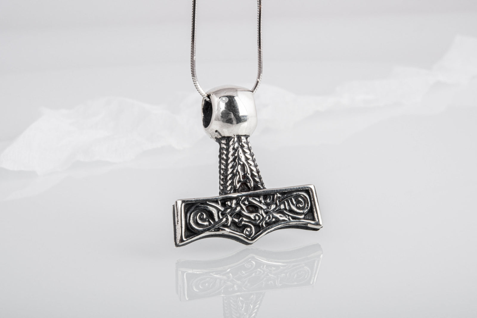 Pendentif Mjölnir Bjorn — Argent 925