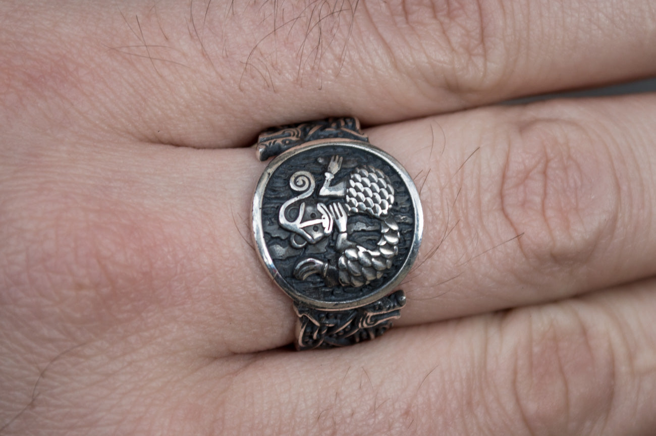 Bague Chevalière Viking Erik — Argent 925