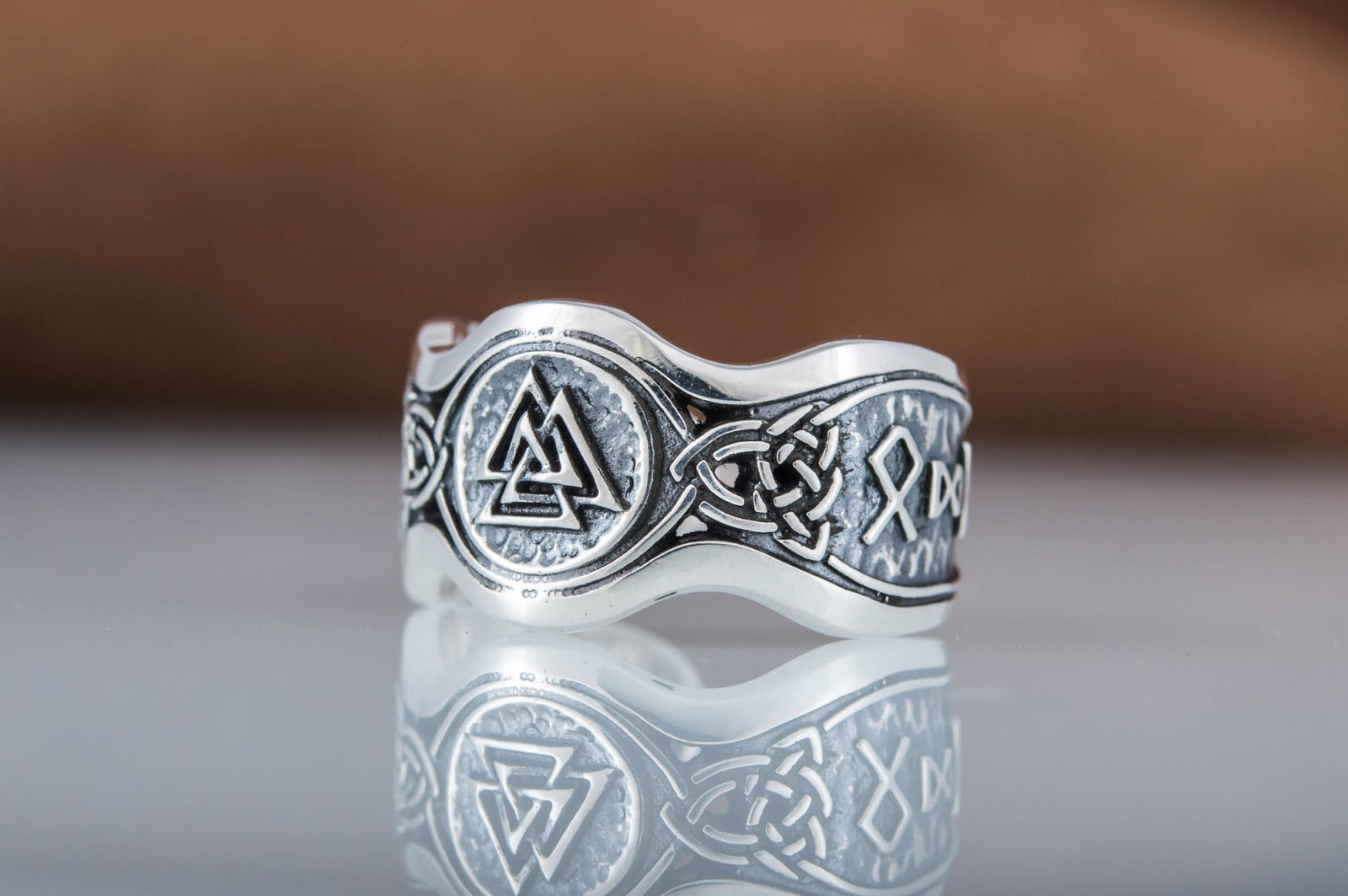 Bague Viking Salut à Odin — Argent 925