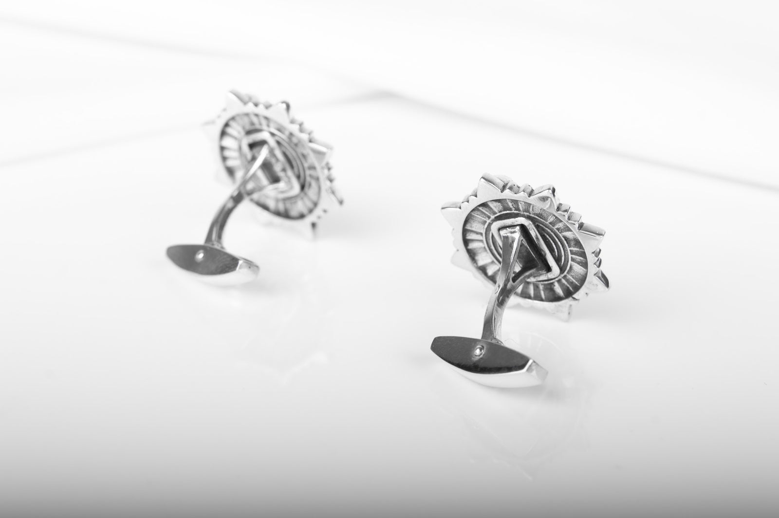 Boutons de manchette Viking Sten — Argent 925