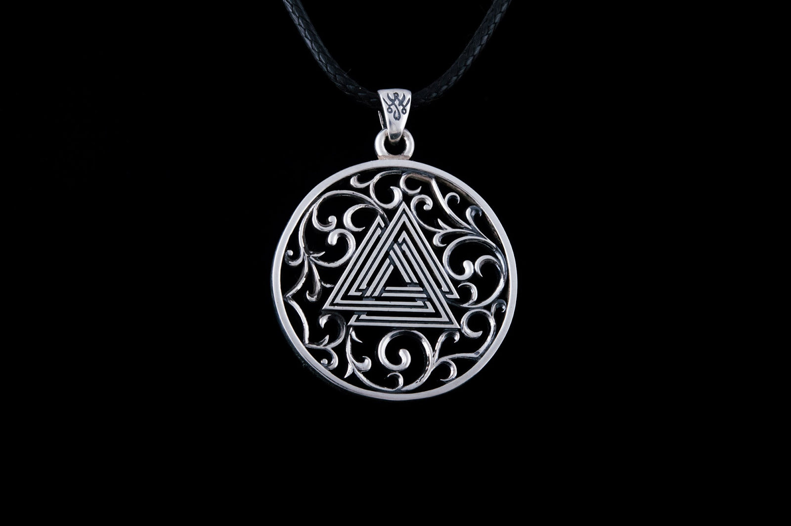 Pendentif Valknut Viking — Argent 925