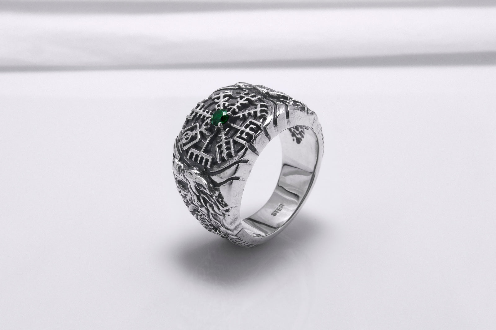 Bague Chevalière Viking Sigrun — Argent 925
