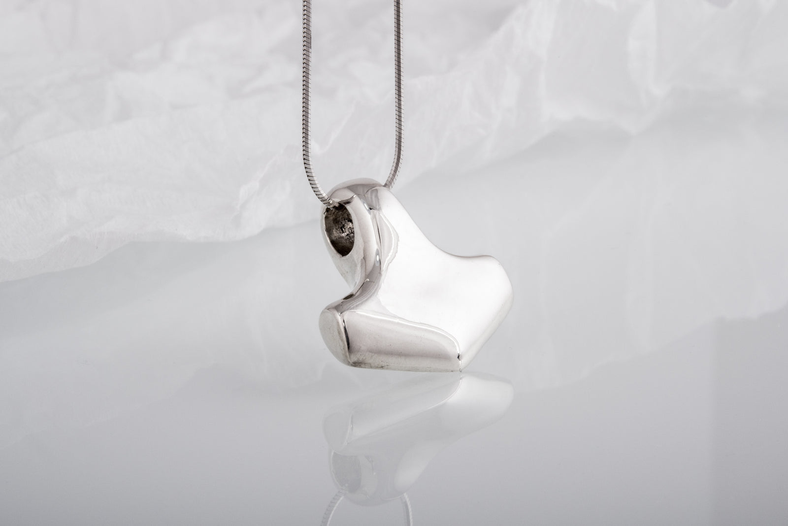 Pendentif Lisse Marteau de Thor et Mjölnir — Argent 925