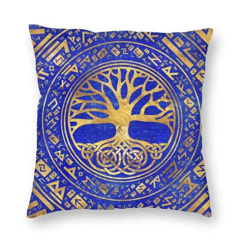 20 Housses de Coussin Arbre de Vie et Triquetra - Viking Héritage