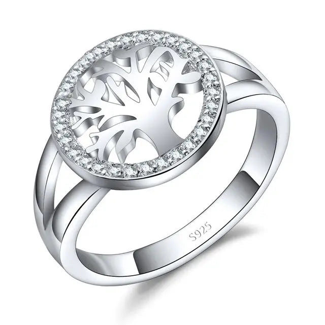 BAGUE ARBRE DE VIE SACRÉ (ARGENT) - Viking Héritage