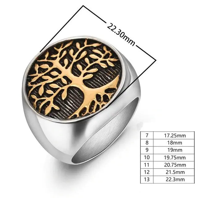 BAGUE ARBRE DE VIE - Viking Héritage