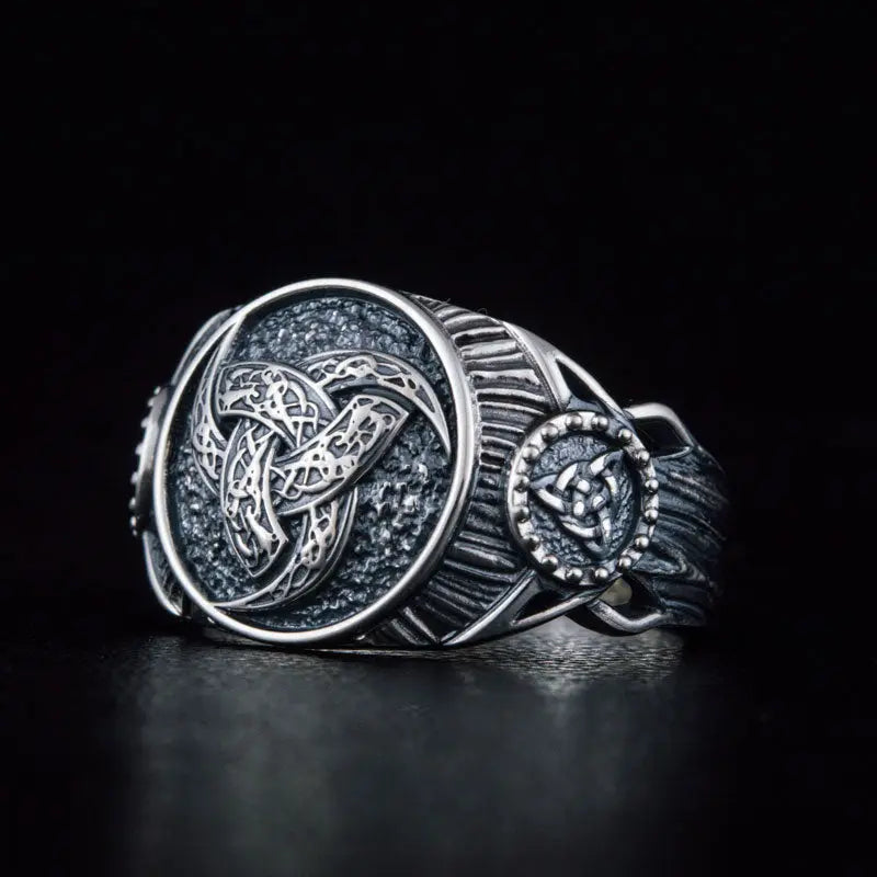 BAGUE CORNE D'ODIN (ARGENT) - Viking Héritage