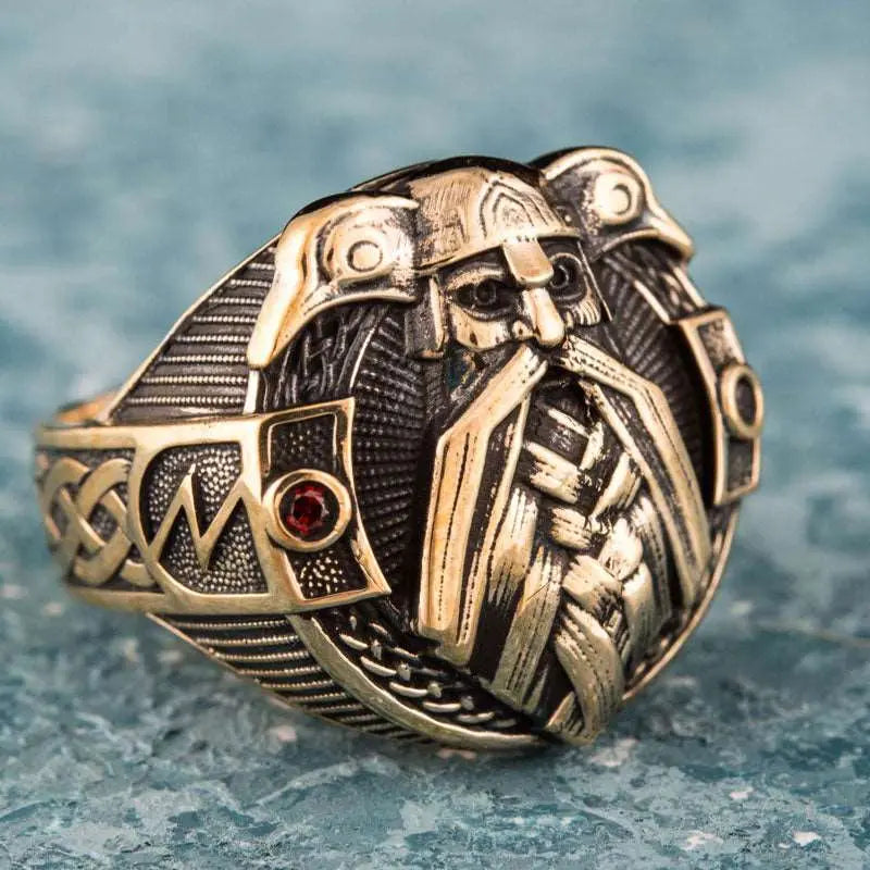 BAGUE DIEU ODIN (BRONZE MASSIF) - Viking Héritage