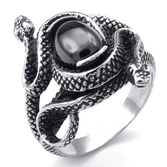 BAGUE DOUBLE SERPENT - Viking Héritage