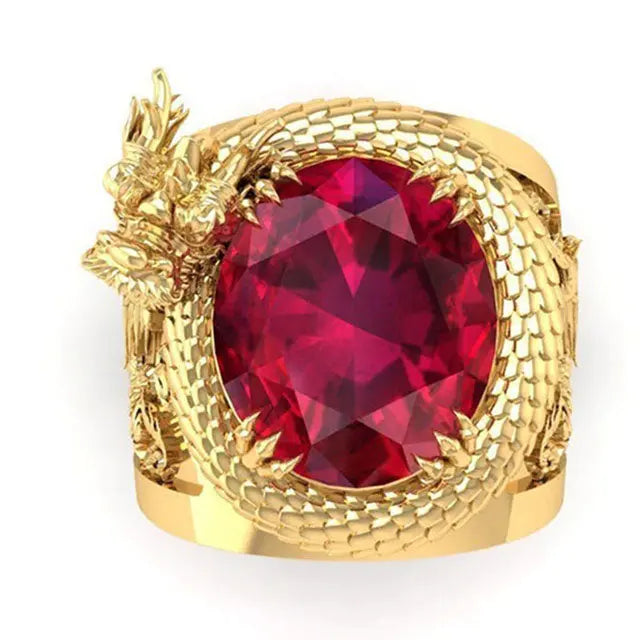 BAGUE DRAGON JǪRMUNGANDR (OR) - Viking Héritage