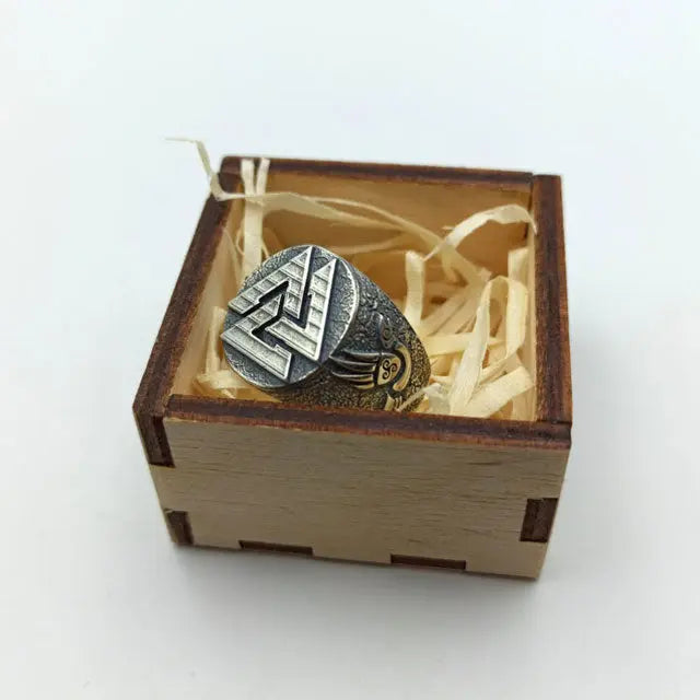 BAGUE FORCE DU VALKNUT (ARGENT MASSIF) - Viking Héritage