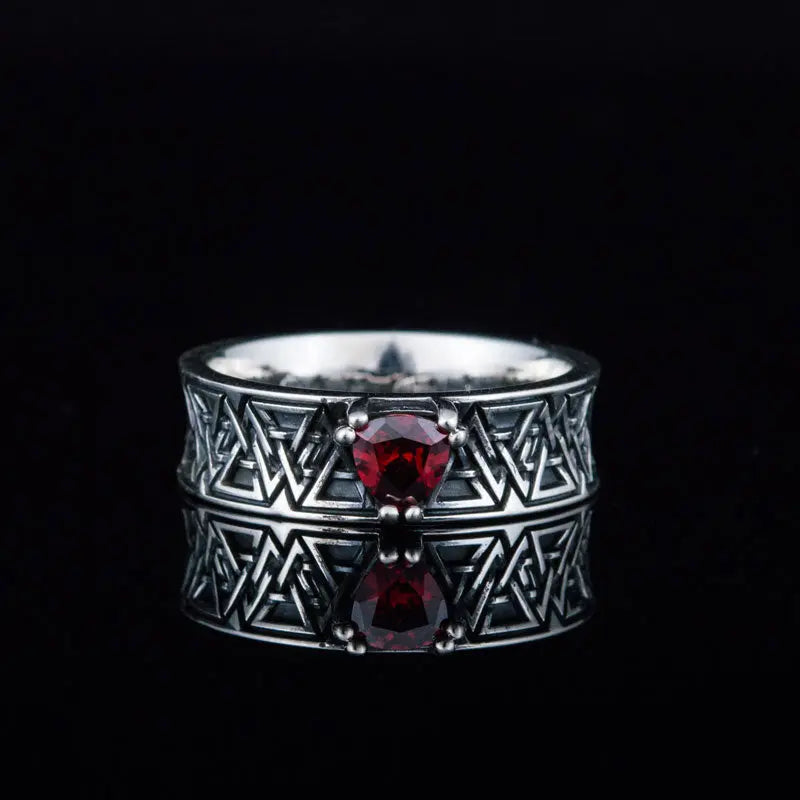 BAGUE JARL VALHALLA (ARGENT) - Viking Héritage