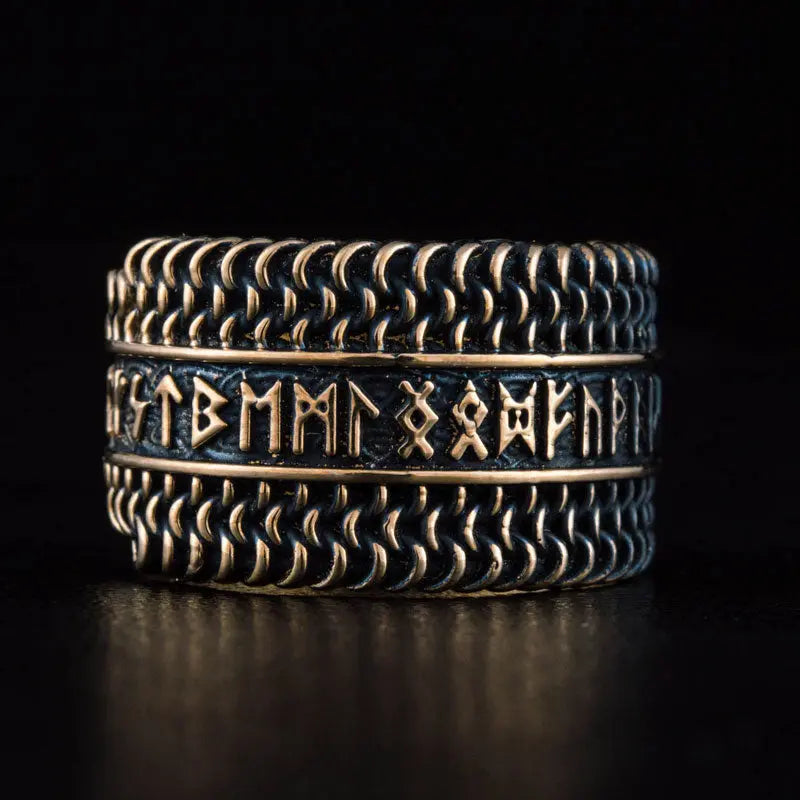 BAGUE RUNIQUE (BRONZE MASSIF) - Viking Héritage