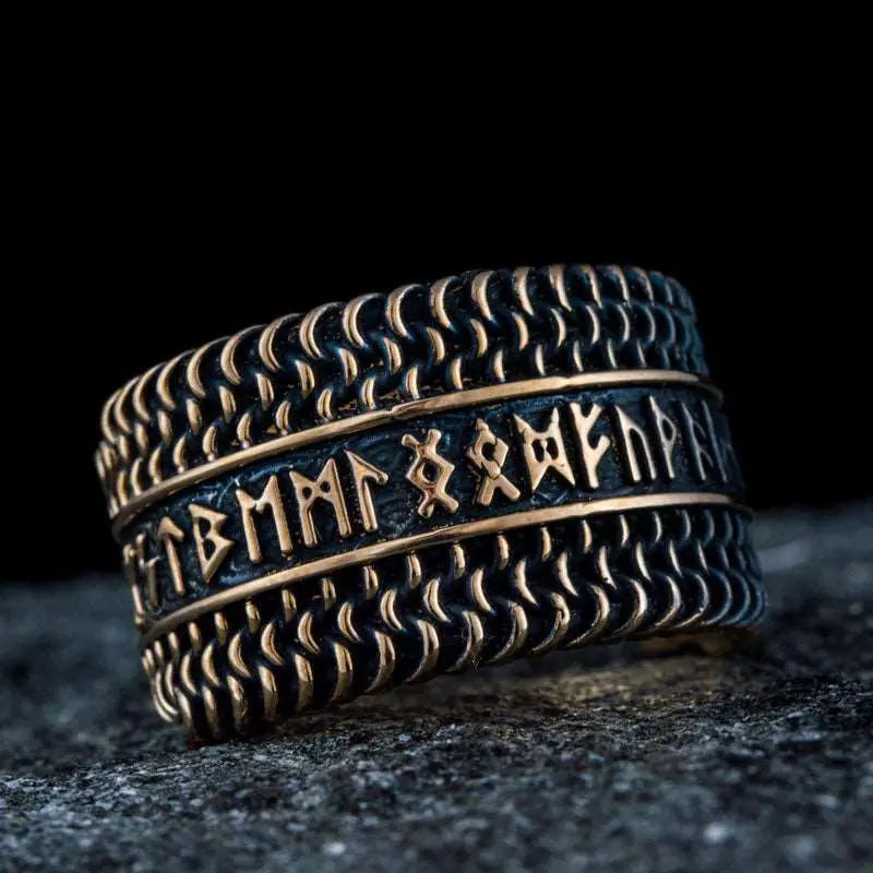 BAGUE RUNIQUE (BRONZE MASSIF) - Viking Héritage