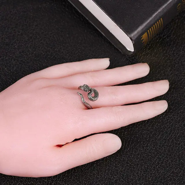 BAGUE SERPENT SAUVAGE - Viking Héritage