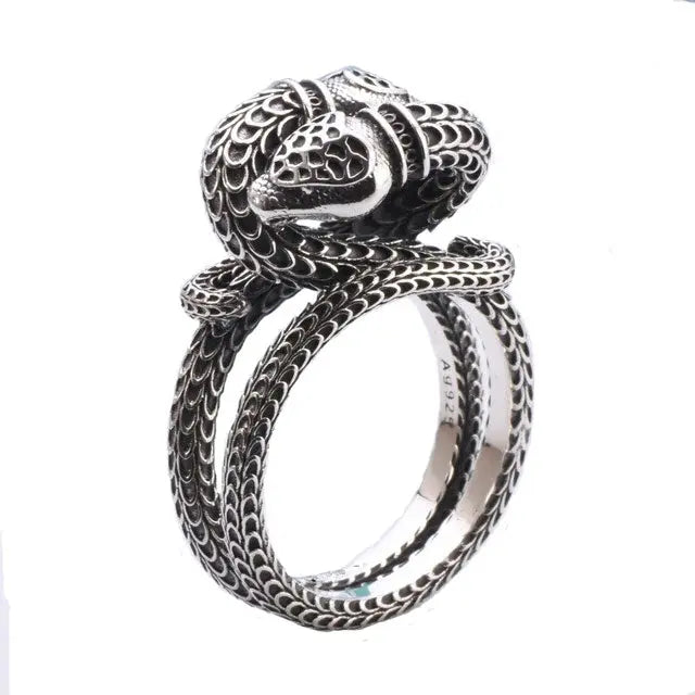 BAGUE SERPENT SCANDINAVE (ARGENT) - Viking Héritage