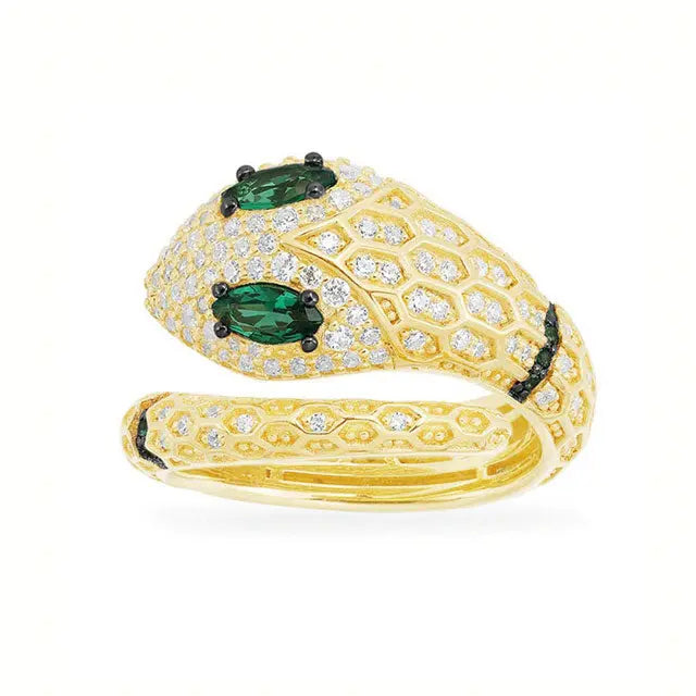 BAGUE SERPENT ZIRCONIUM (ARGENT) - Viking Héritage