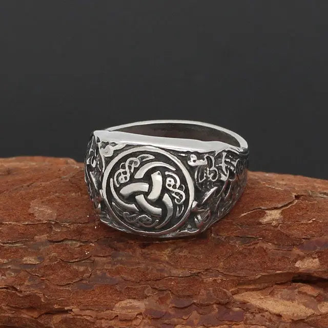 BAGUE TRIPLE CORNE D'ODIN - Viking Héritage