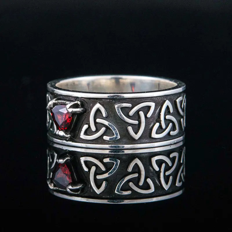 BAGUE TRIQUETRA (ARGENT) - Viking Héritage