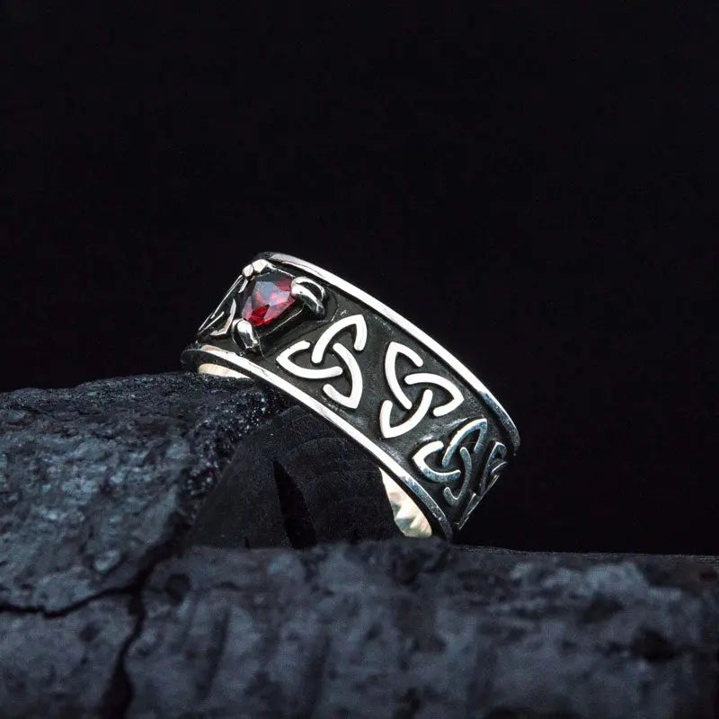 BAGUE TRIQUETRA (ARGENT) - Viking Héritage