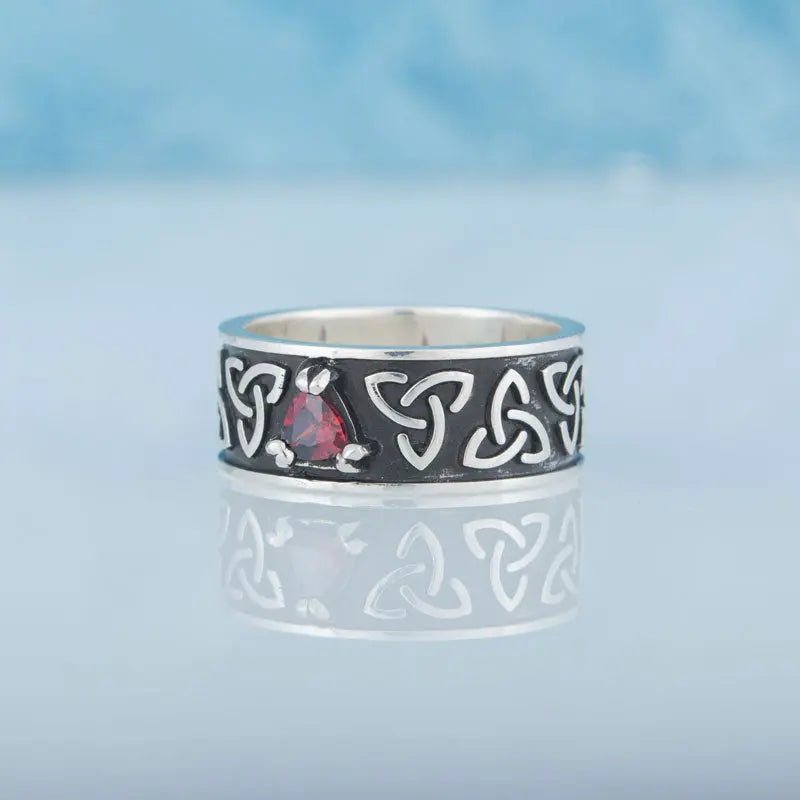 BAGUE TRIQUETRA (ARGENT) - Viking Héritage