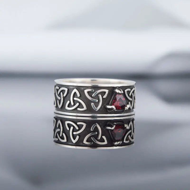 BAGUE TRIQUETRA (ARGENT) - Viking Héritage
