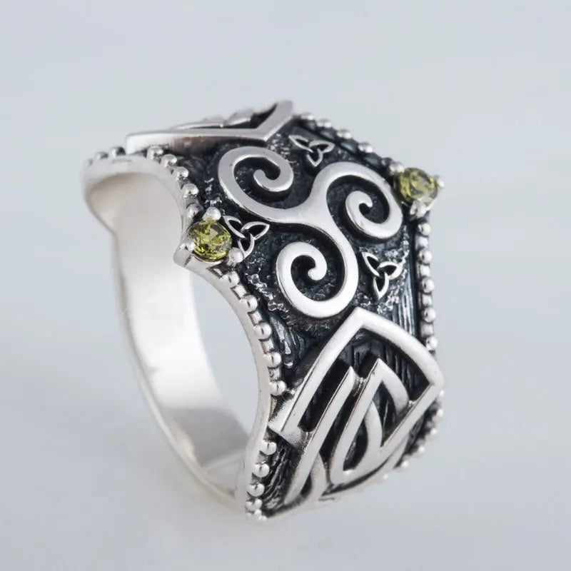 BAGUE TRISKÈL (ARGENT) - Viking Héritage
