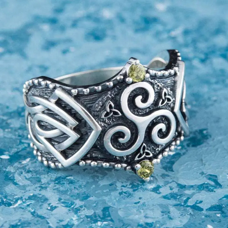 BAGUE TRISKÈL (ARGENT) - Viking Héritage