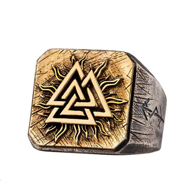 BAGUE VALKNUT ARGENT - Viking Héritage