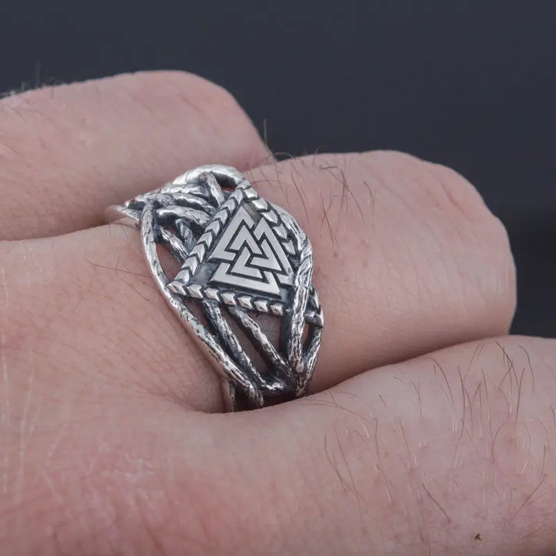 BAGUE VALKNUT (ARGENT) - Viking Héritage