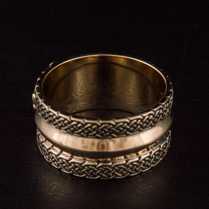 BAGUE VIKING GERI ET FREKI (BRONZE MASSIF) - Viking Héritage