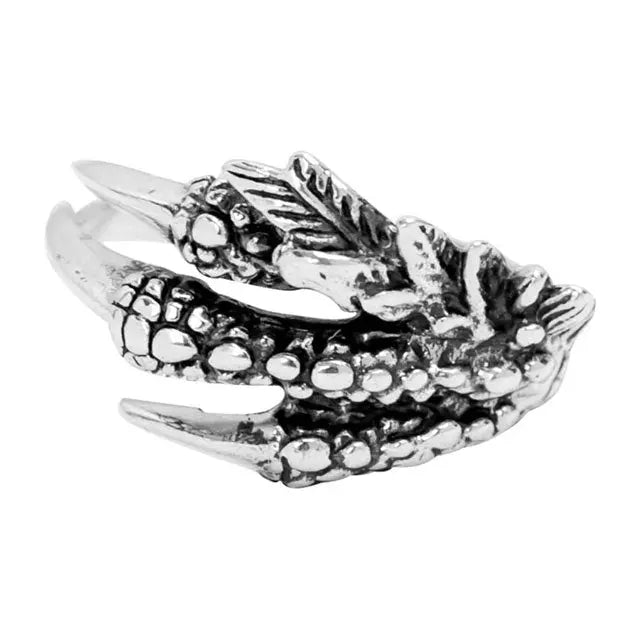 BAGUE VIKING GRIFFE DE JǪRMUNGANDR (ARGENT) - Viking Héritage