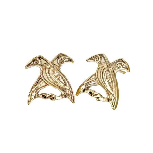 BOUCLE D'OREILLES VIKING HUGIN ET MUNIN - Viking Héritage