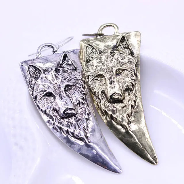 BOUCLES D'OREILLES LOUP - Viking Héritage